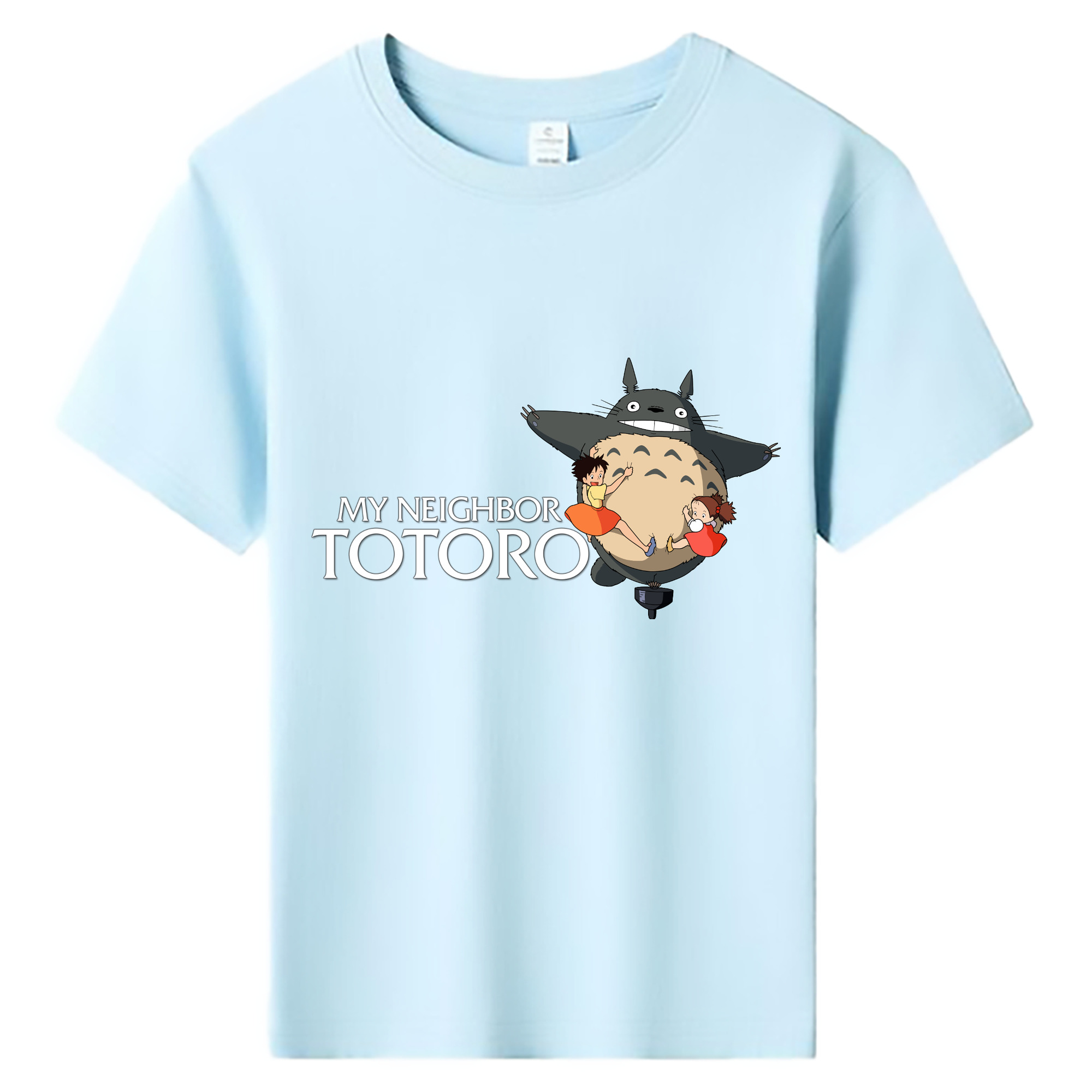 （画像用） となりのトトロ 草壁メイ 草壁サツキ My Neighbor Totoro Satsuki Kusakabe Mei Kusakabe 綿100％キッズTシャツ（フロントプリント）